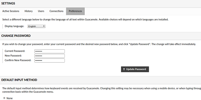 Setting the Password